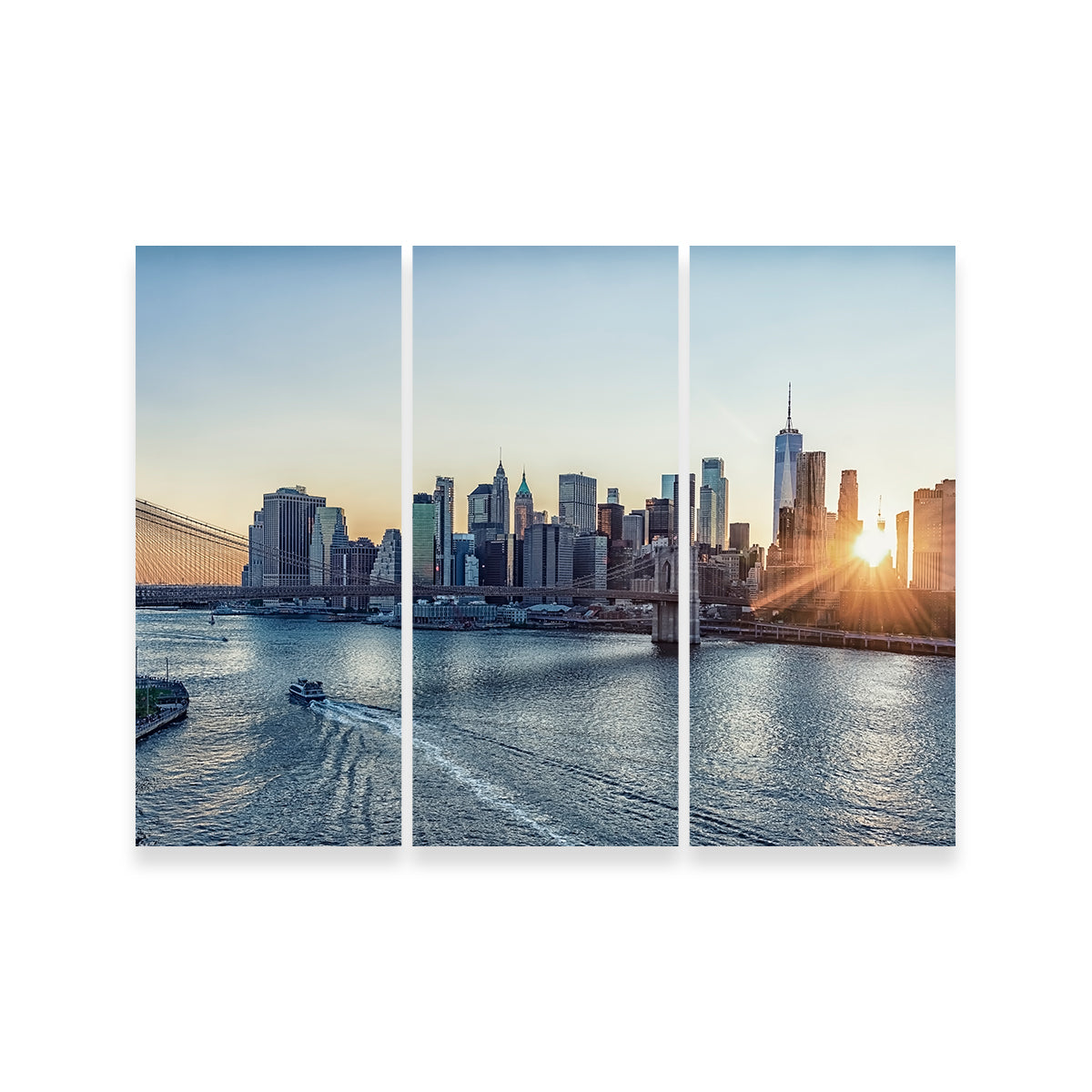 Stunning Sunset In New York Wall Art for Home Decor