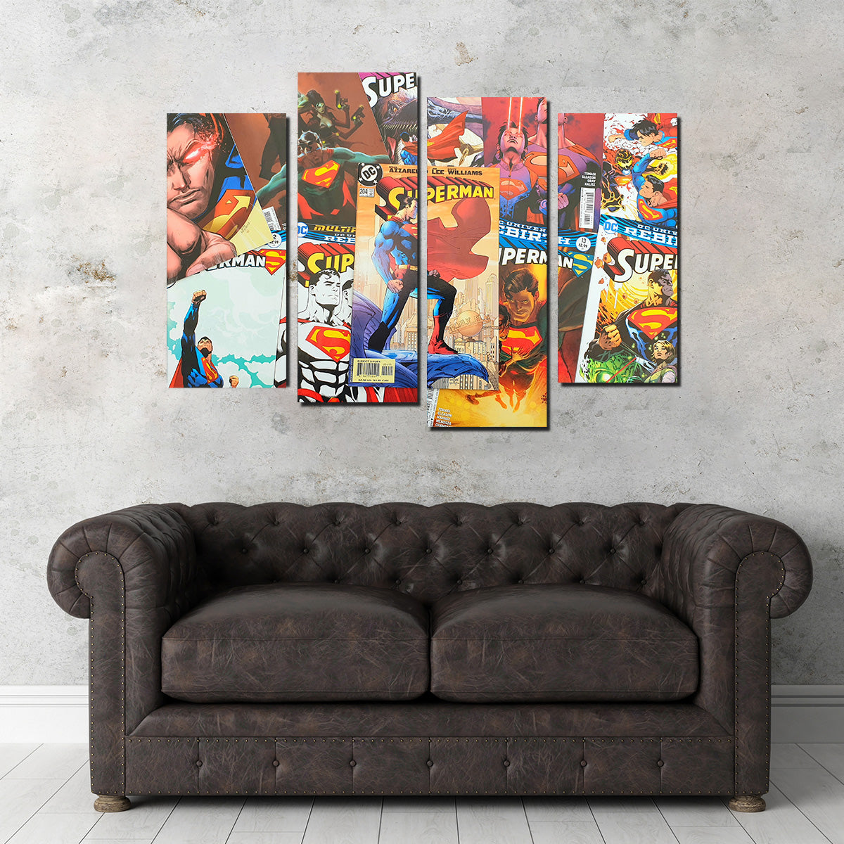 Stunning Superman Comic Books Wall Art for Your Home Decor