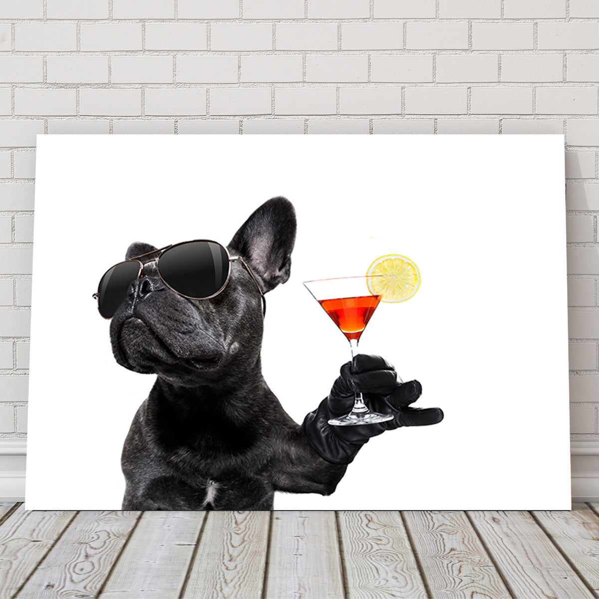 Stylish Martini Dog Wall Art for Modern Interiors