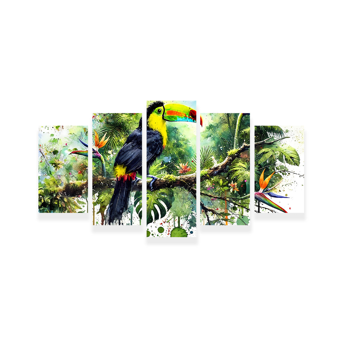 Toucan Watercolor V2 High - Quality Wall Art for Stunning Decor