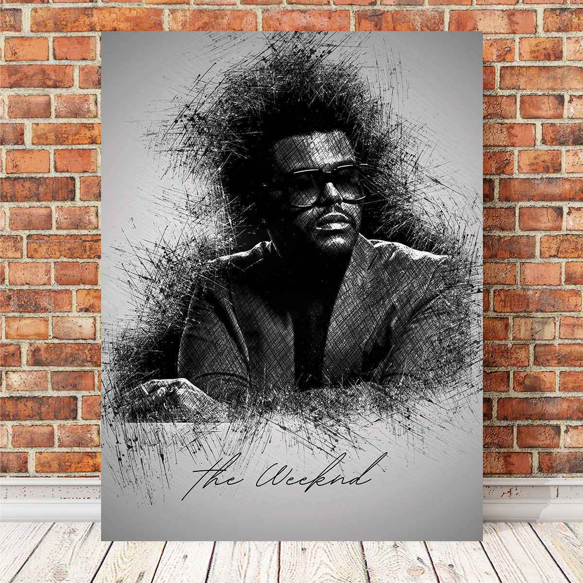Stylish The Weeknd Shades Wall Art for Trendy Decor