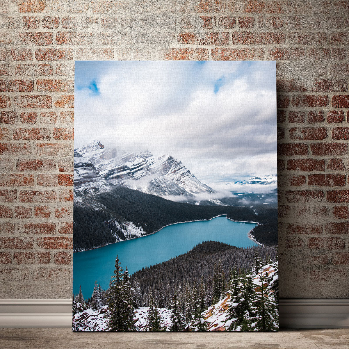 Stunning Wintry Peyto Lake Wall Art by Lucas Moore