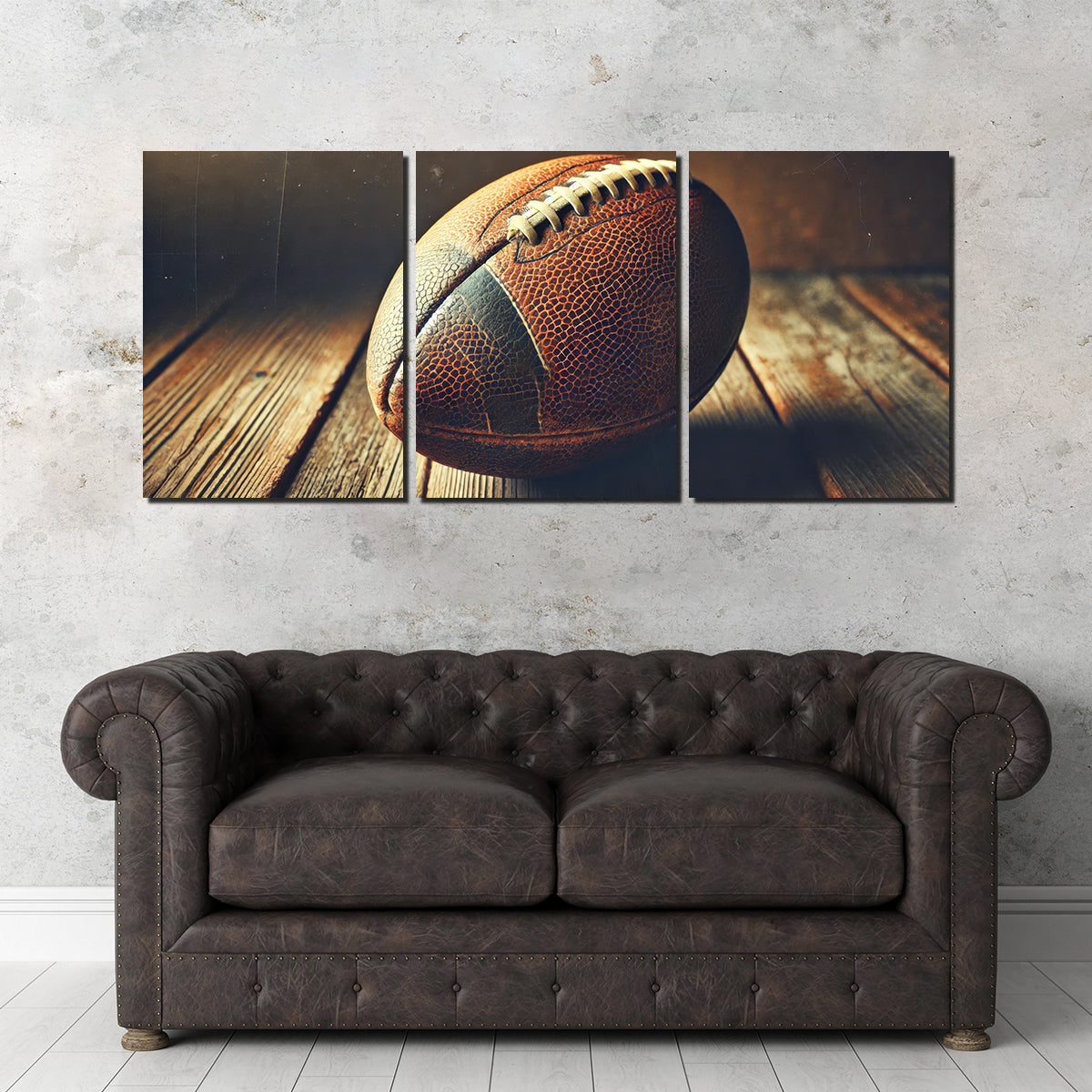 Vintage and Stylish Football Wall Art for Sports Enthusiasts