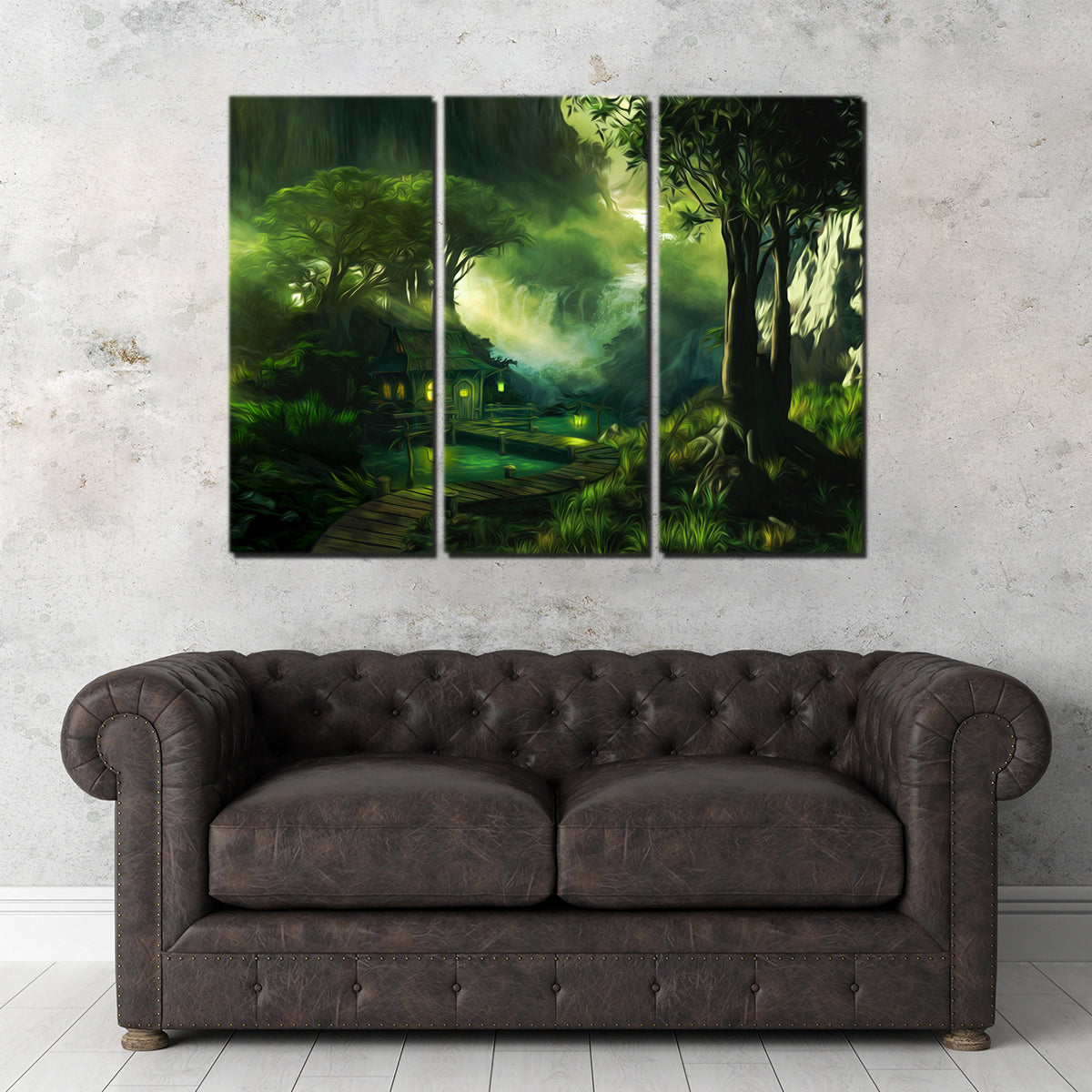 Stunning Woodland Cottage Wall Art by George Sorin