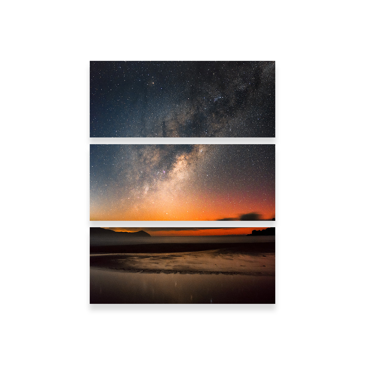 Exquisite The Sea & Milky Way Wall Art by Sofia Leite Fonseca