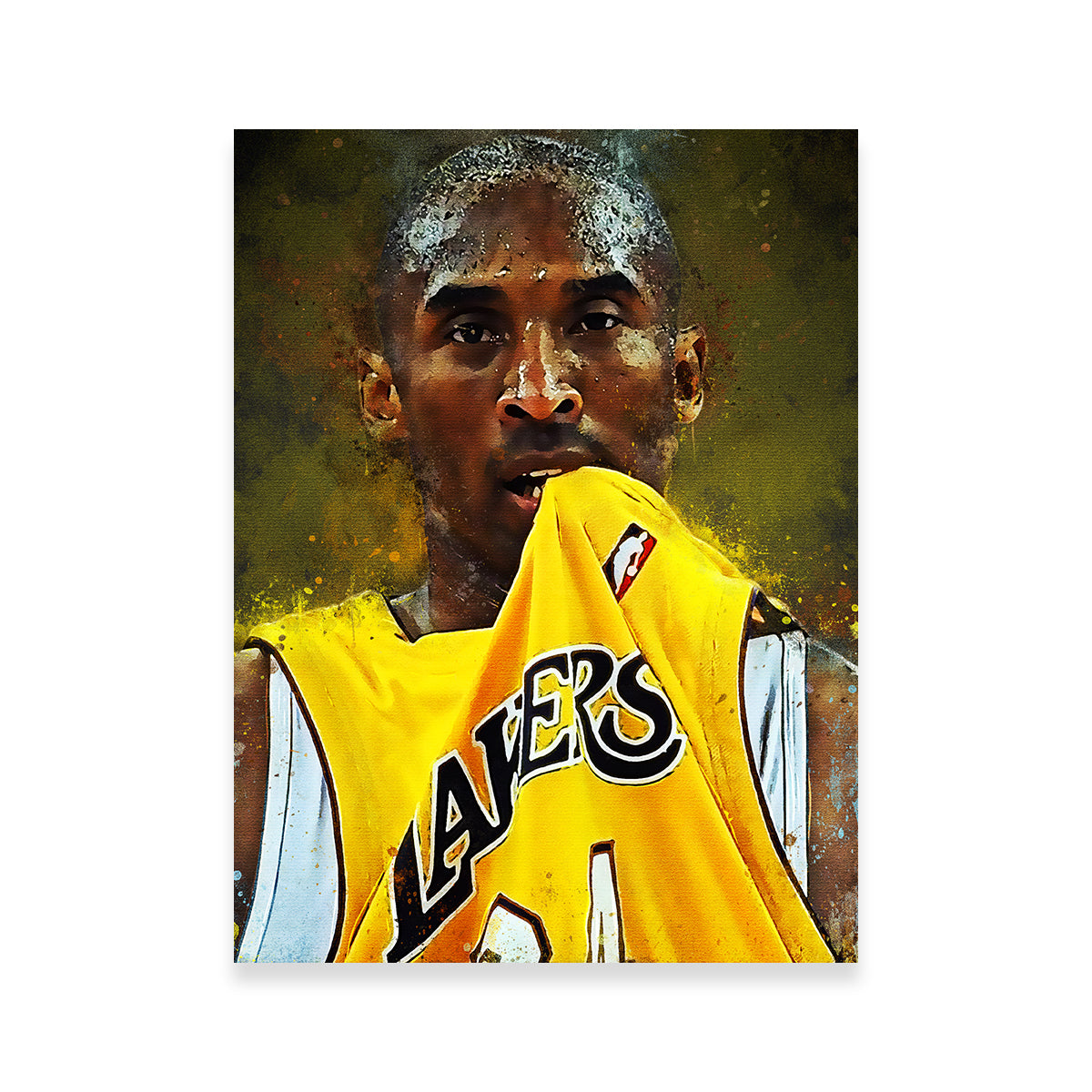 Authentic Kobe Bryant Inspiring Paint Wall Art for Home Decor