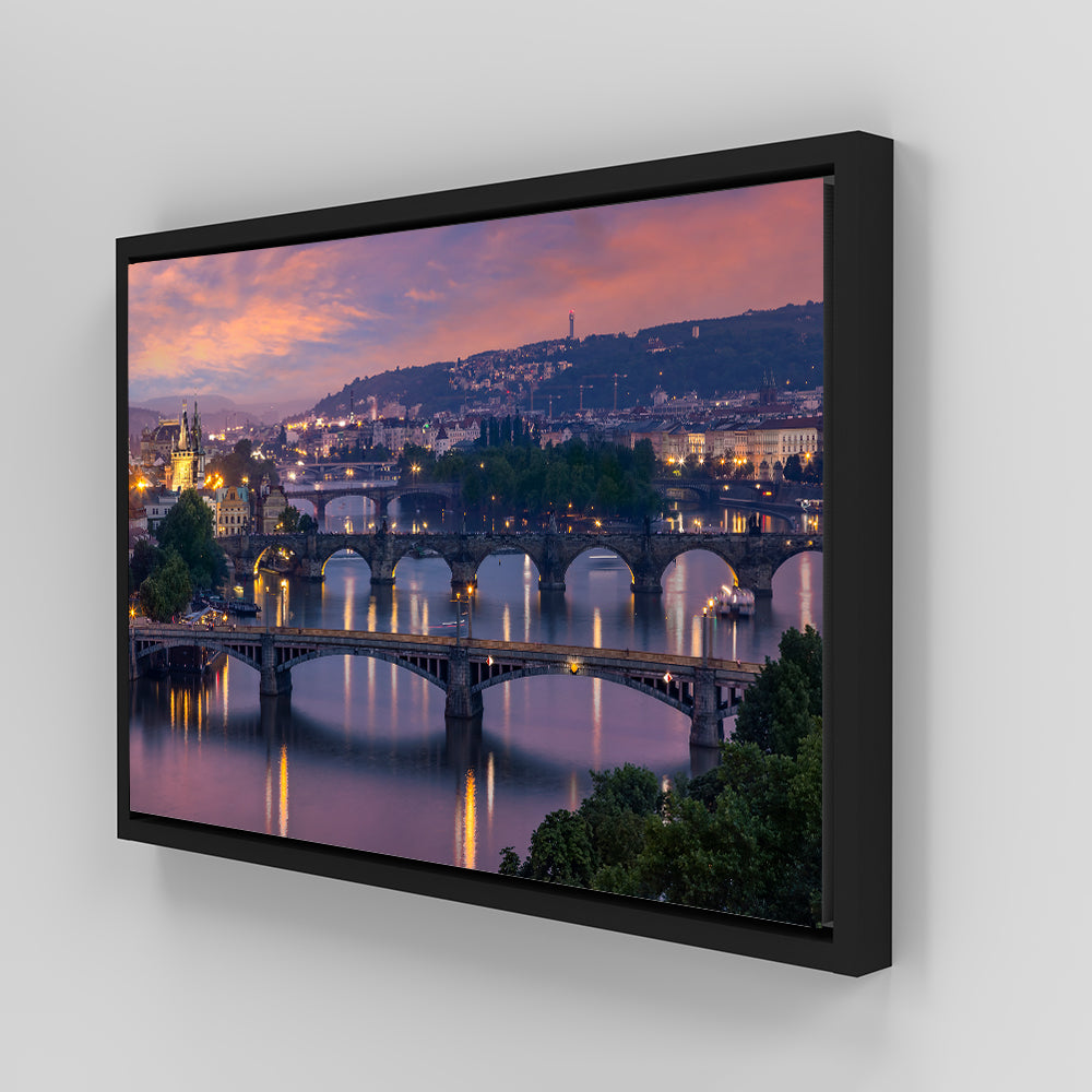 Exquisite Vltava Bridges in Prague Wall Art for Stunning Home Decor