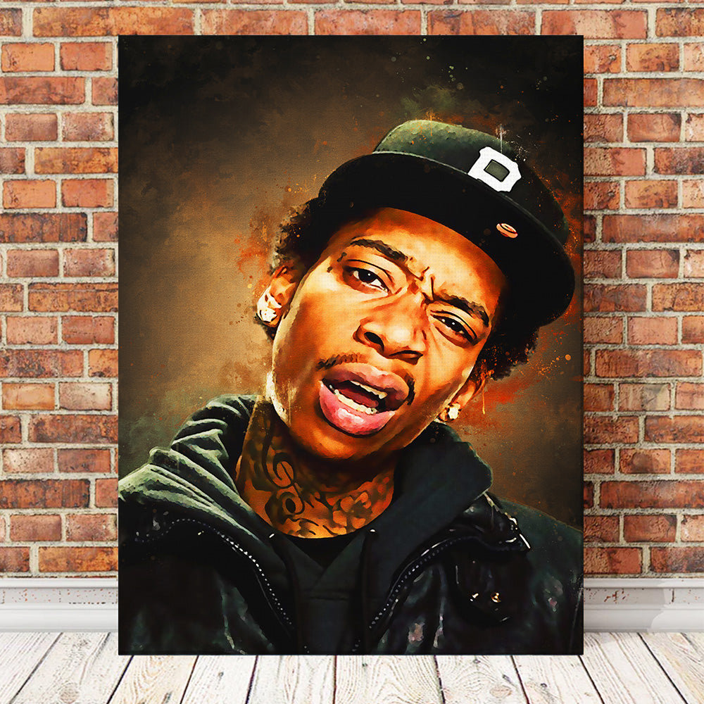 Stunning Wiz Khalifa Painting Wall Art for Your Home Decor