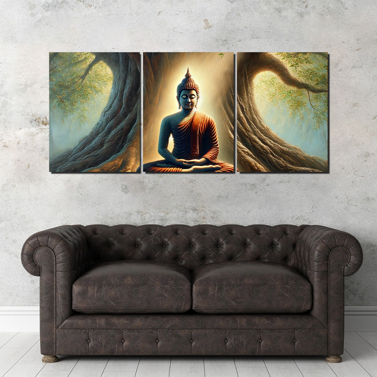 Exquisite Buddha Meditating Canvas Print