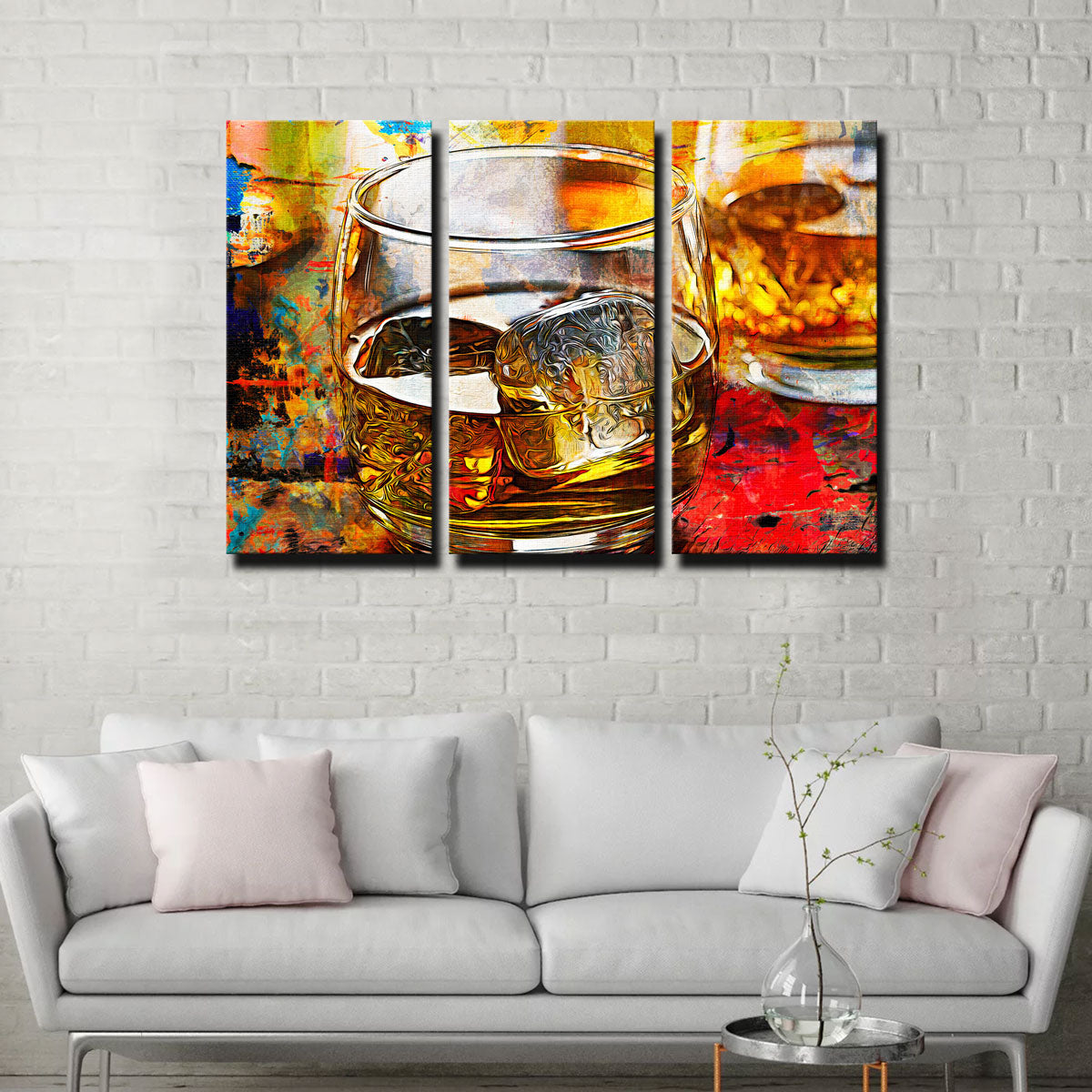 Exquisite Bourbon Whiskey Abstract Wall Art for Stunning Home Decor