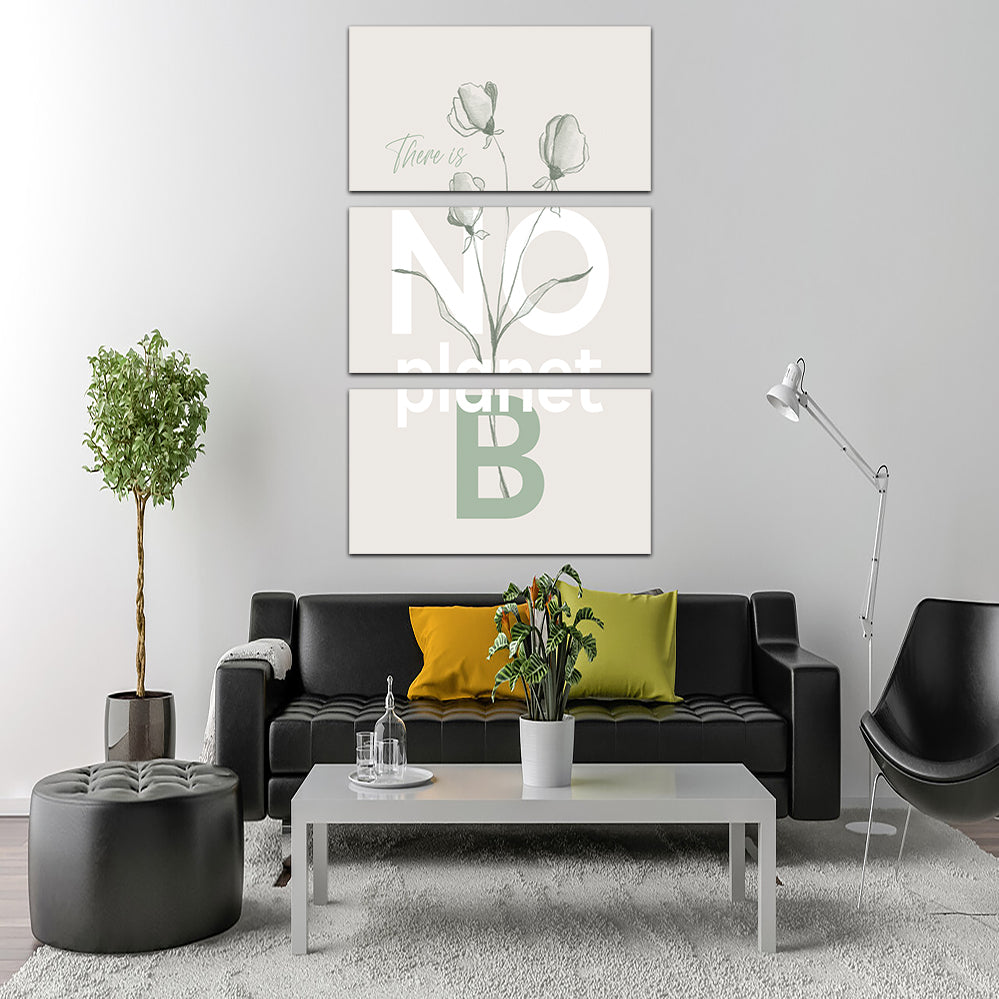 Eco-Friendly 'There Is No Planet B' Wall Art by Melanie Viola