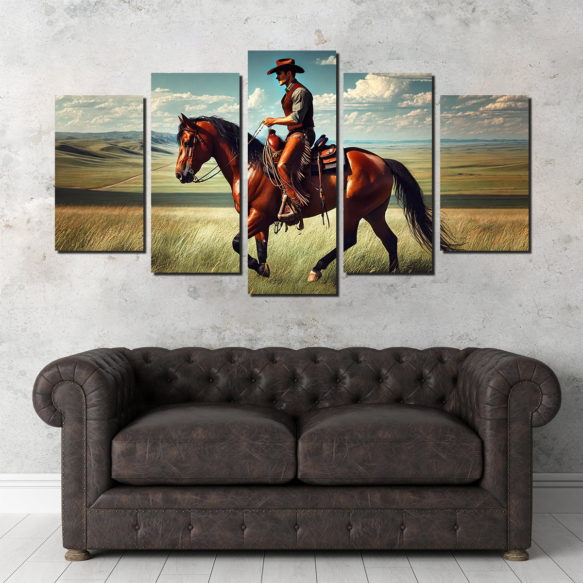 Stunning Cowboy and Quarter Horse Wall Art for Your Home Decor