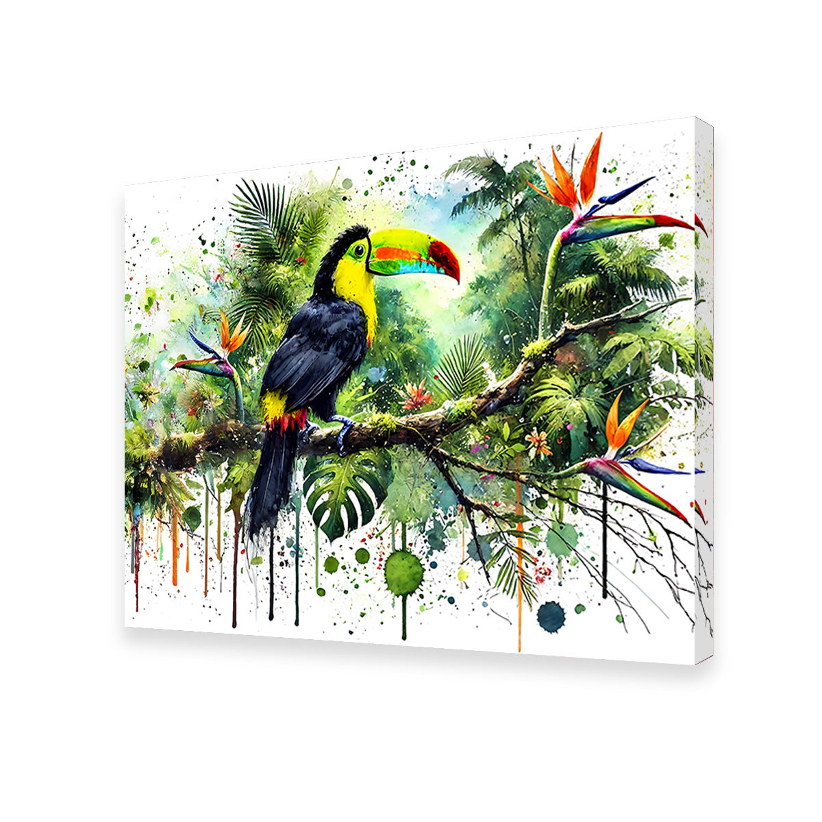 Toucan Watercolor V2 High - Quality Wall Art for Stunning Decor