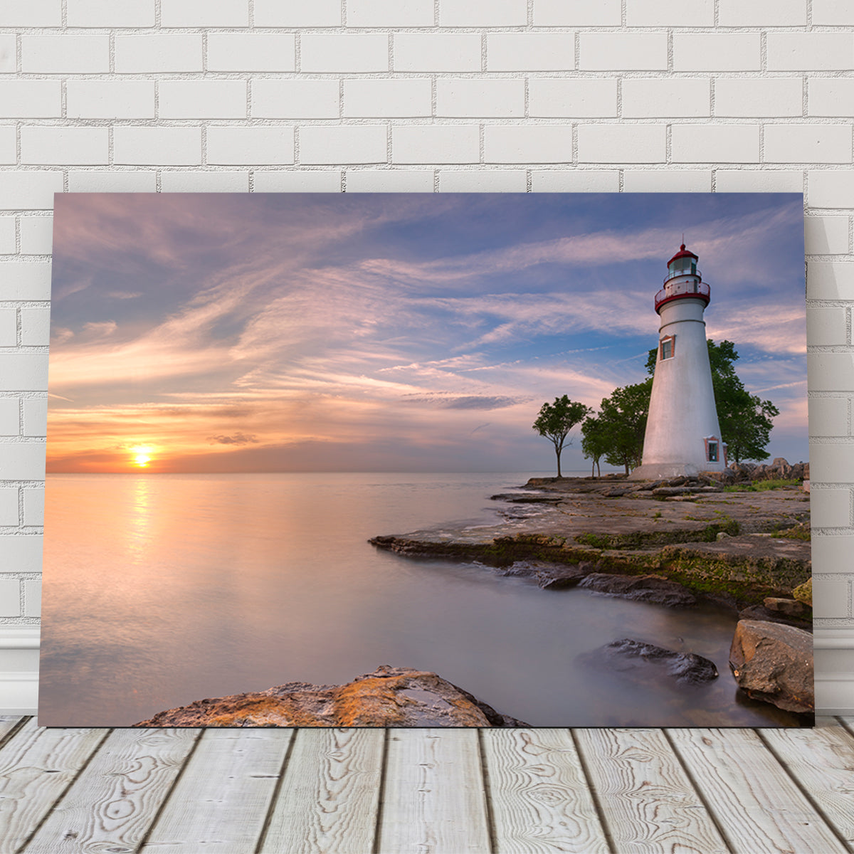 Gorgeous Marblehead Lighthouse on Lake Erie Wall Art for Stunning Decor