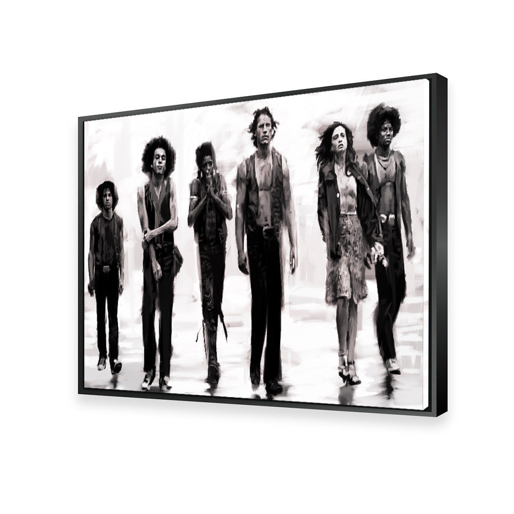 Stunning The Warriors Sketch Wall Art by Andy Brackpool