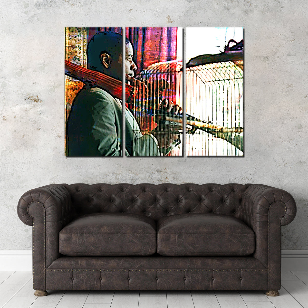 Striking Man on Fire Wall Art for Stunning Home Decor