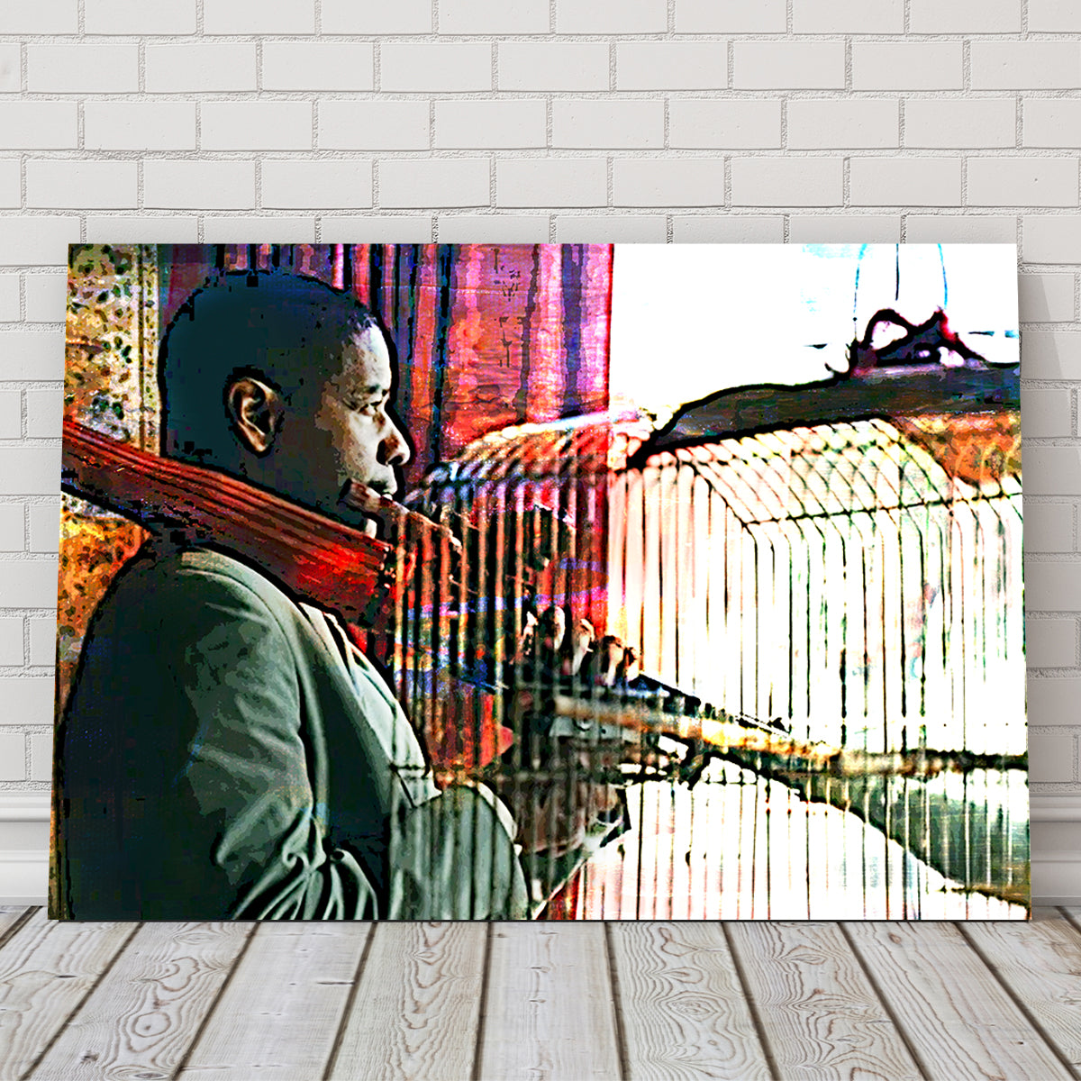 Striking Man on Fire Wall Art for Stunning Home Decor