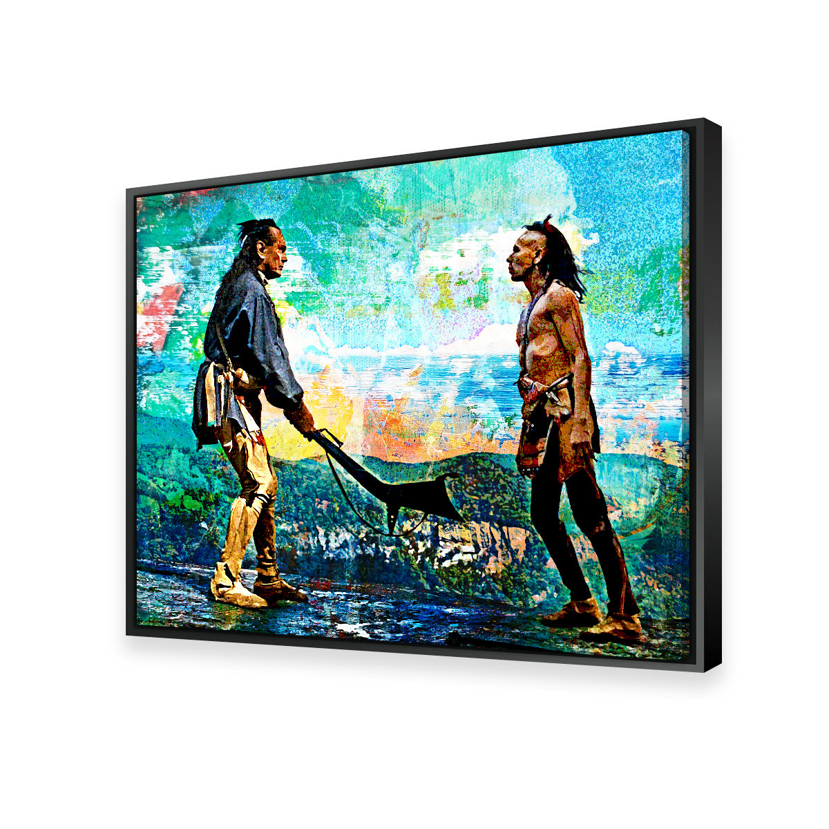 Vintage Blues 'Last of the Mohicans' Wall Art for Unique Home Decor
