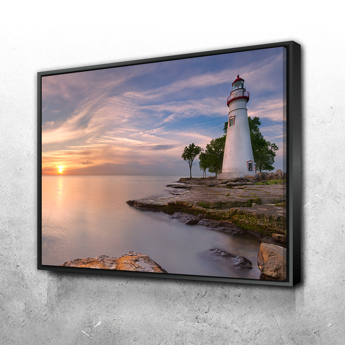 Gorgeous Marblehead Lighthouse on Lake Erie Wall Art for Stunning Decor