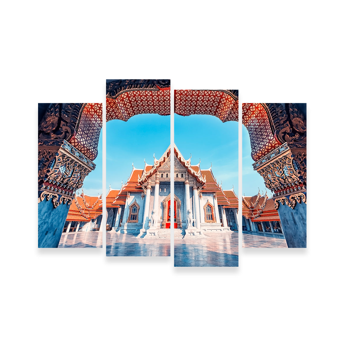 Exquisite Marble Temple Wall Art by Manjik Pictures
