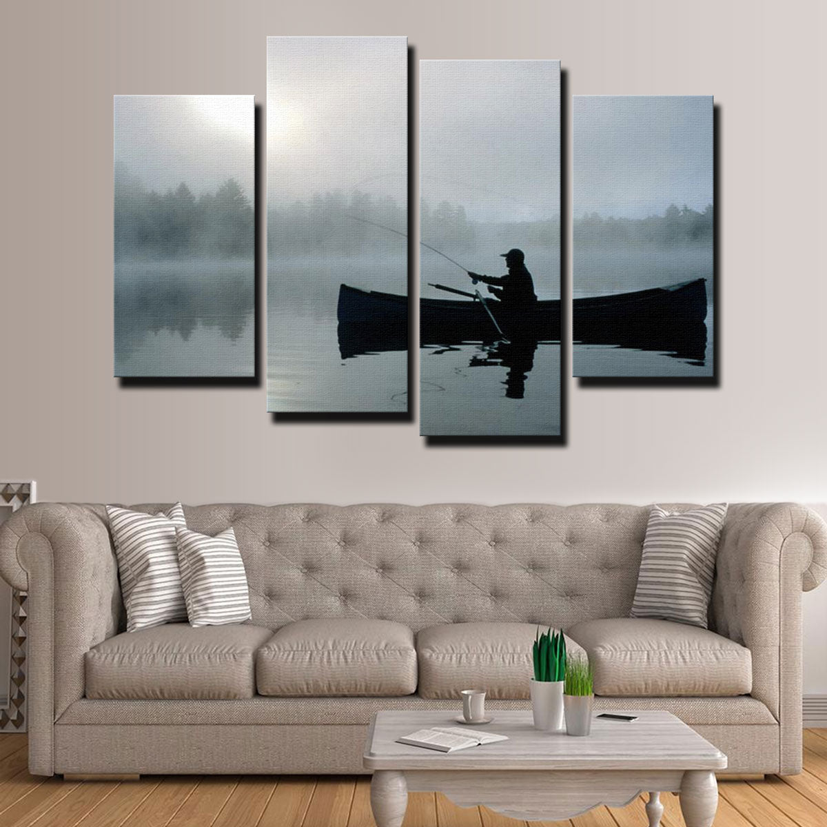 Stunning Fishing Boat Canvas Wall Art for Home Decor