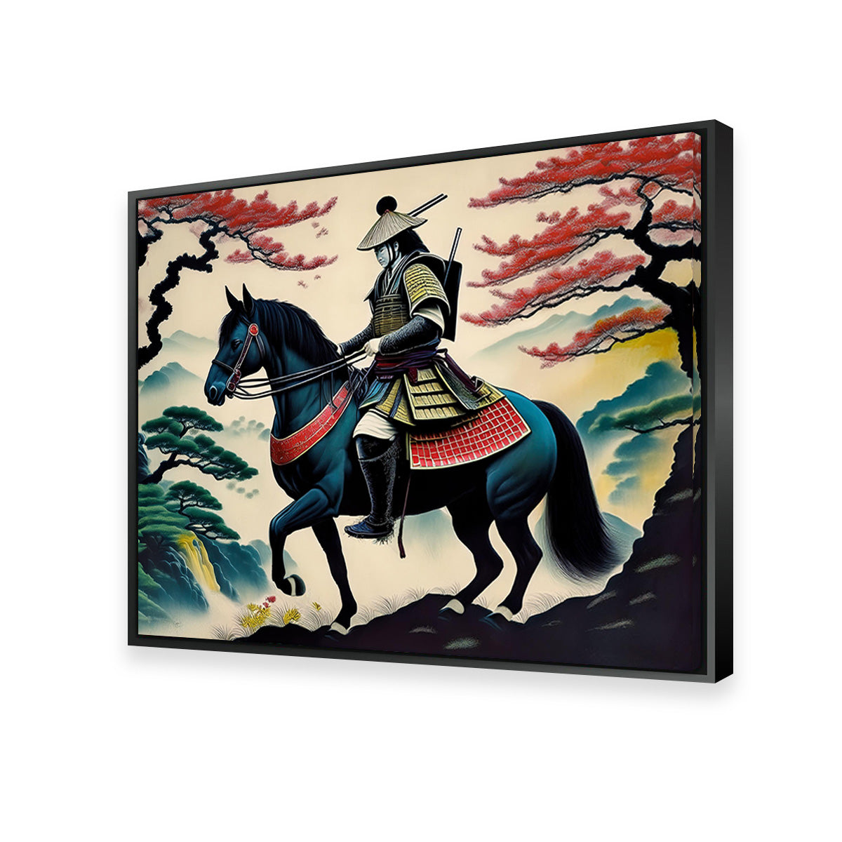 Stunning Contemporary Samurai Art Wall Decor Canvas