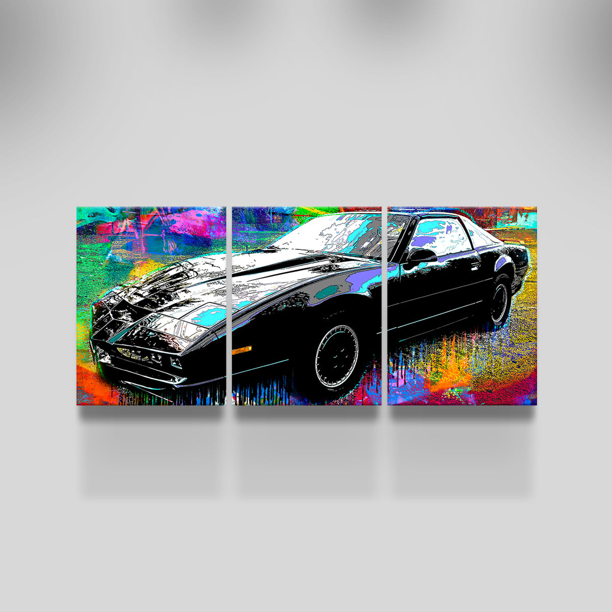 Knight Rider Wall Art - Stunning Handmade Canvas Print