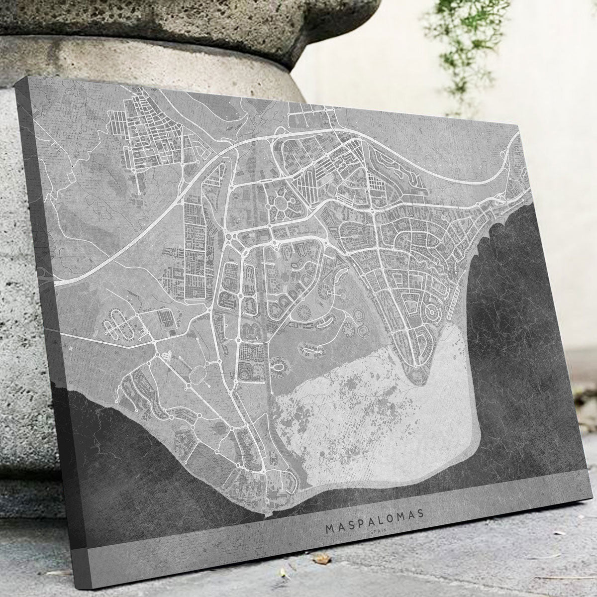 Exquisite Maspalomas Map 2 Wall Art for Your Home Decor