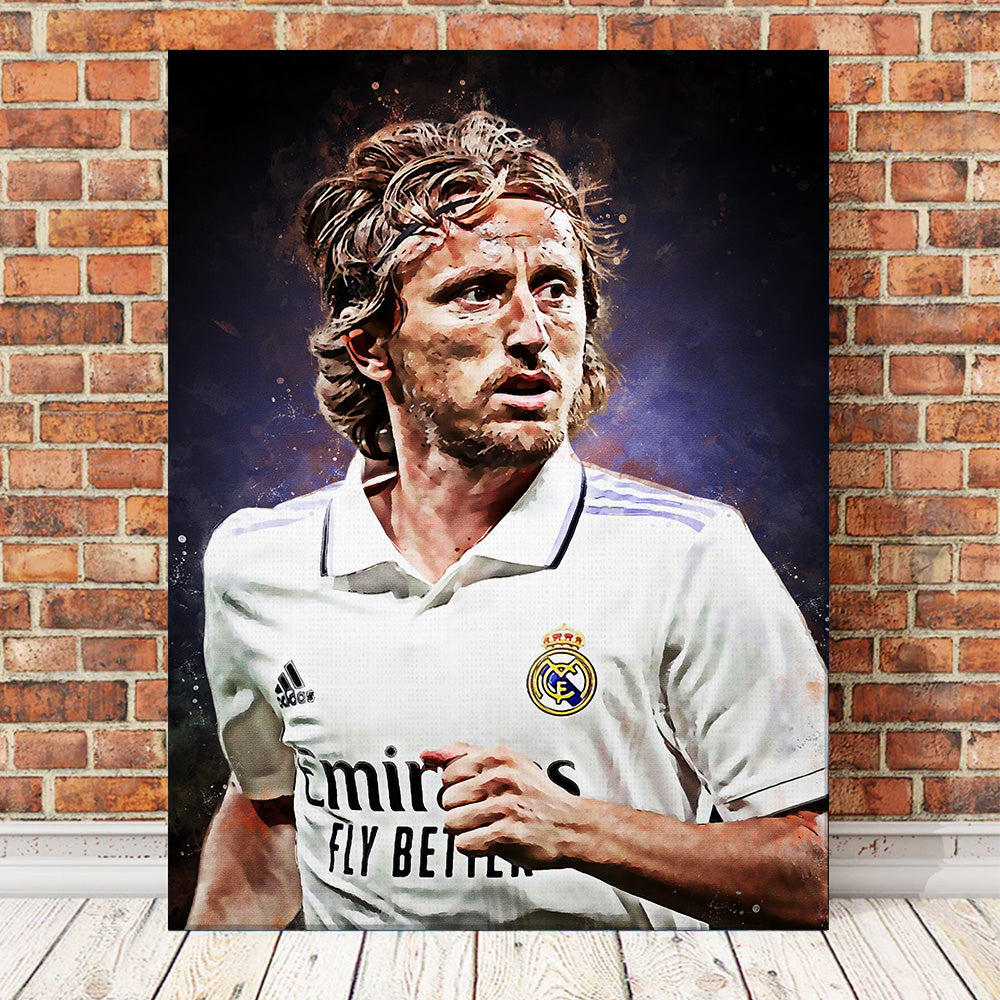 Stunning Luka Modric Wall Art - Ideal Decor for Fans