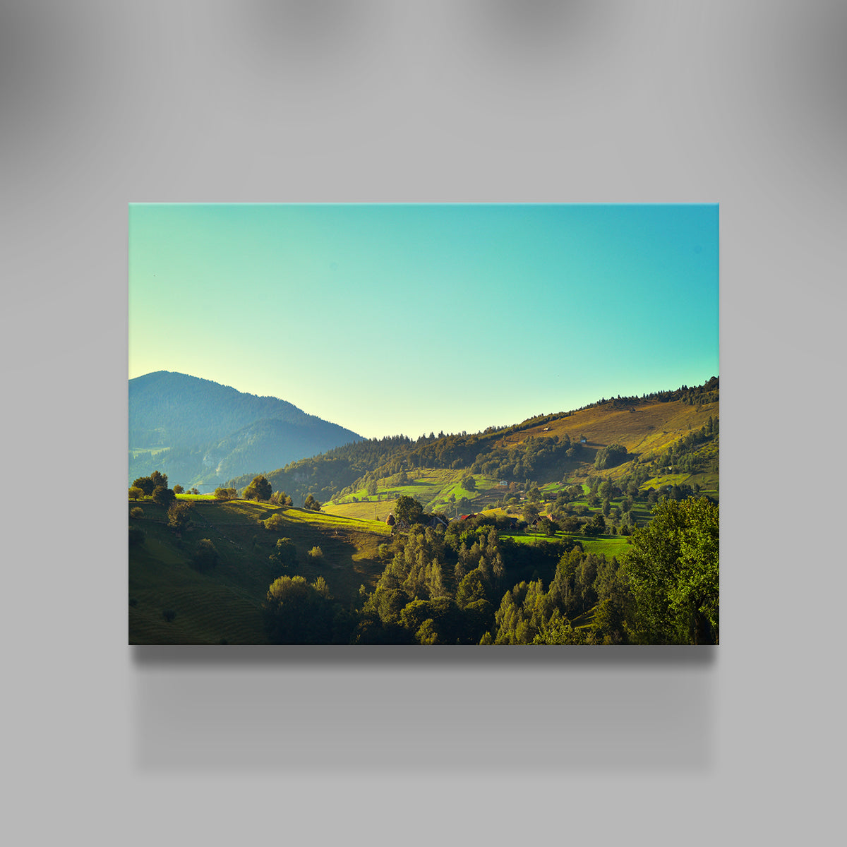 Exquisite 'Sunshine on Magura, Romania' Wall Art for Your Home Decor