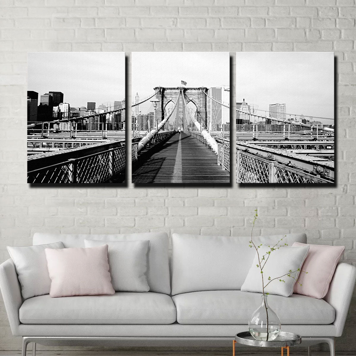 Stunning Brooklyn Bridge Flag Wall Art for Home Decor