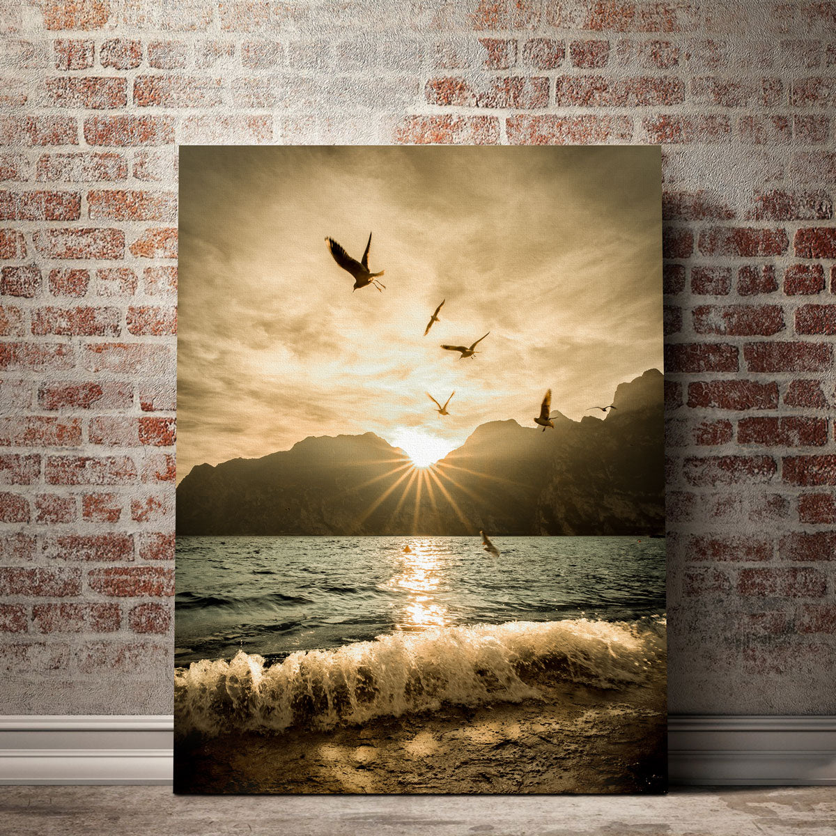 Stunning Lake Garda Wall Art by Enzo Romano