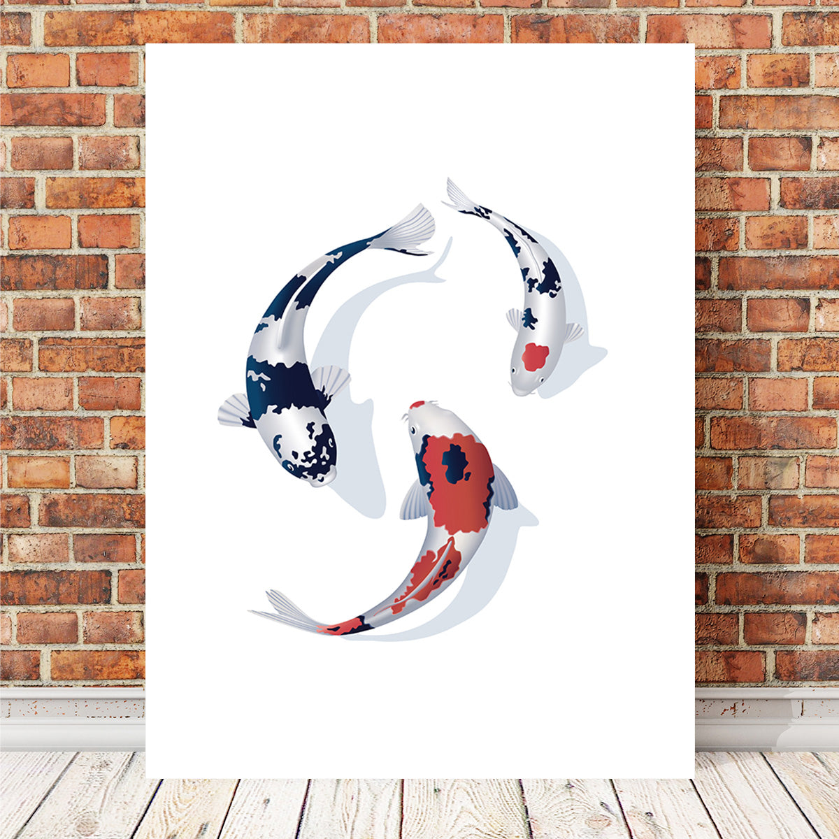 Exquisite Koi Fish Trio Wall Art for Stunning Home Decor