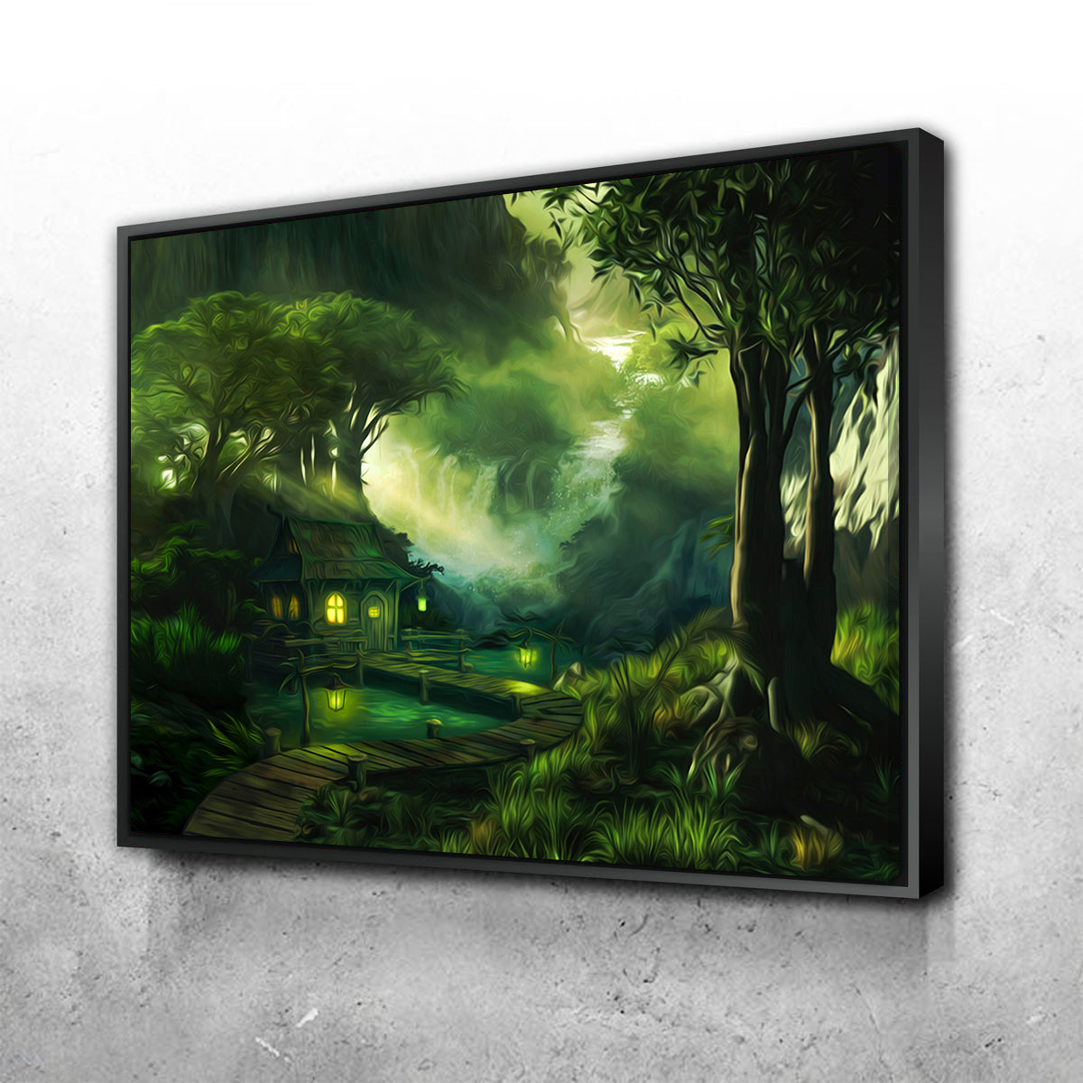 Stunning Woodland Cottage Wall Art by George Sorin