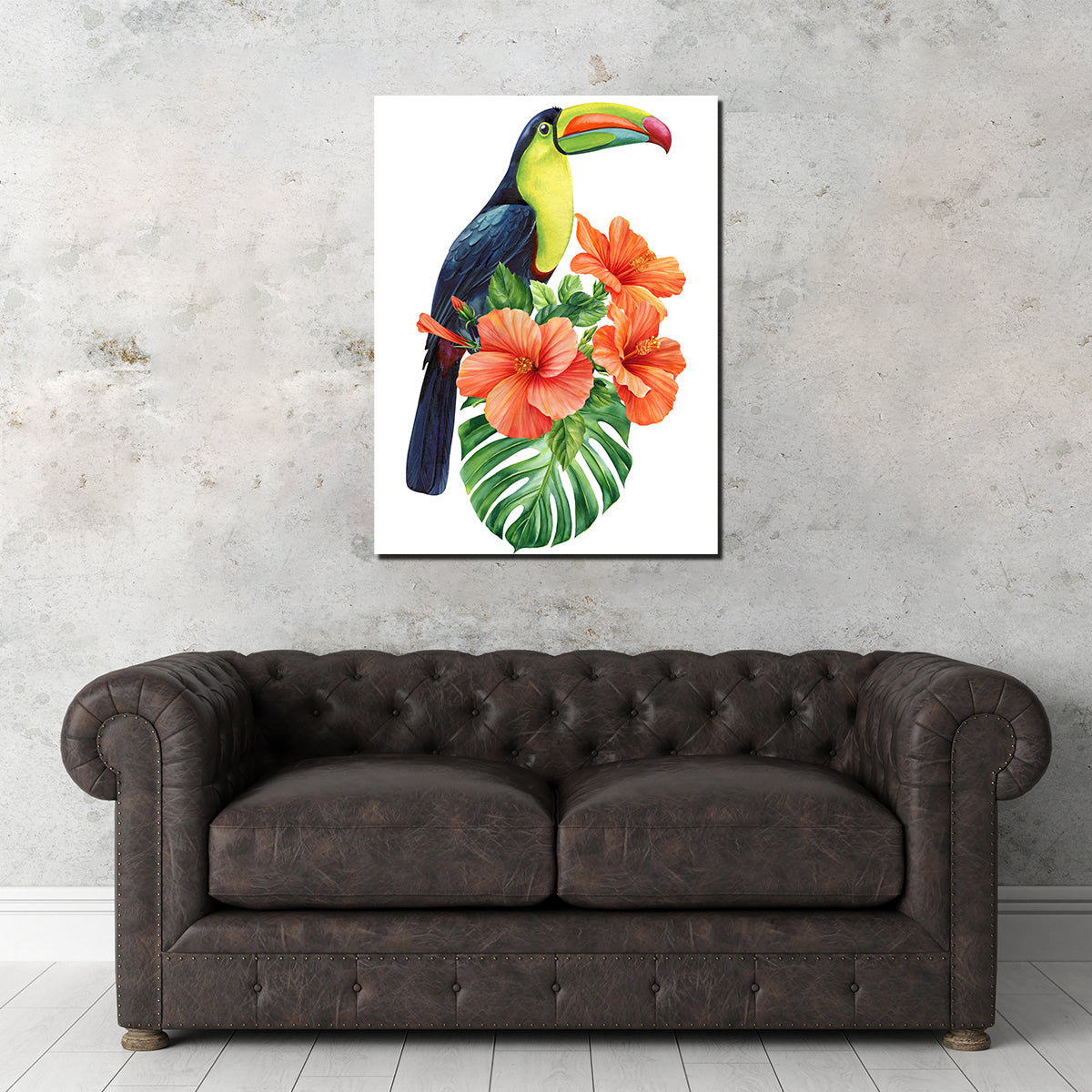 Stunning Toucan Vintage Orange Wall Art for Decorative Appeal