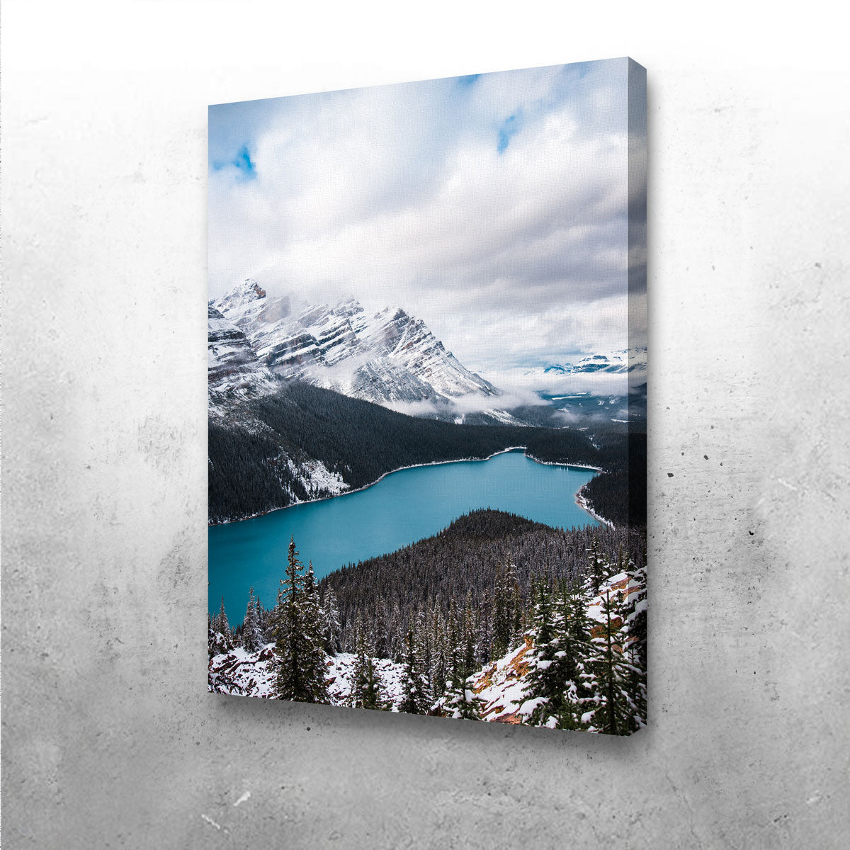 Stunning Wintry Peyto Lake Wall Art by Lucas Moore