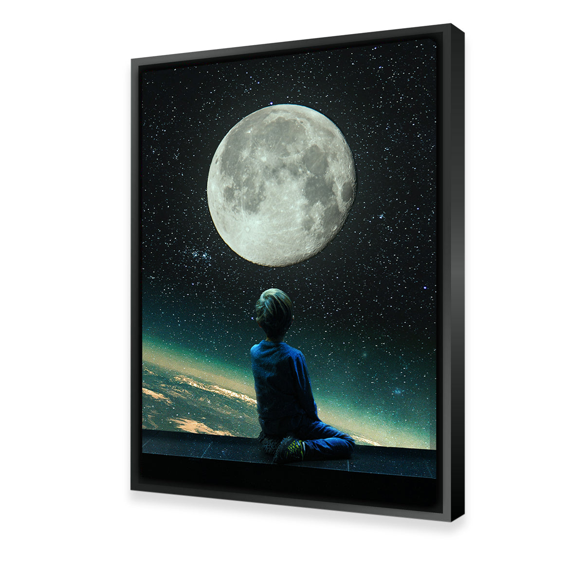 Stunning Moon Boy Bocah Wall Art by RAPart