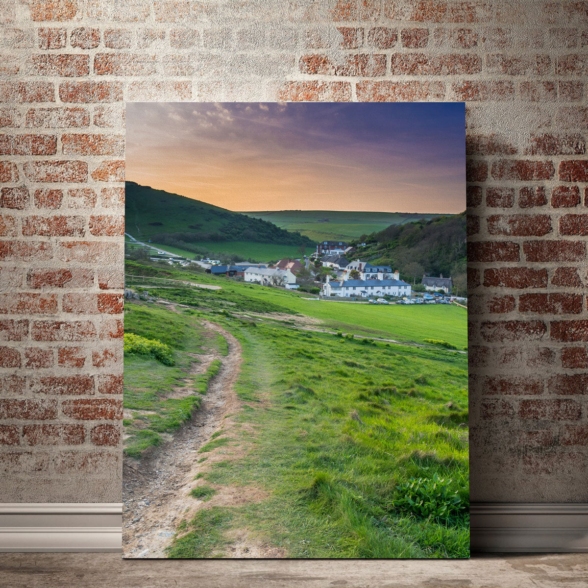 Exquisite Lulworth Cove Wall Art by Mike Cotton