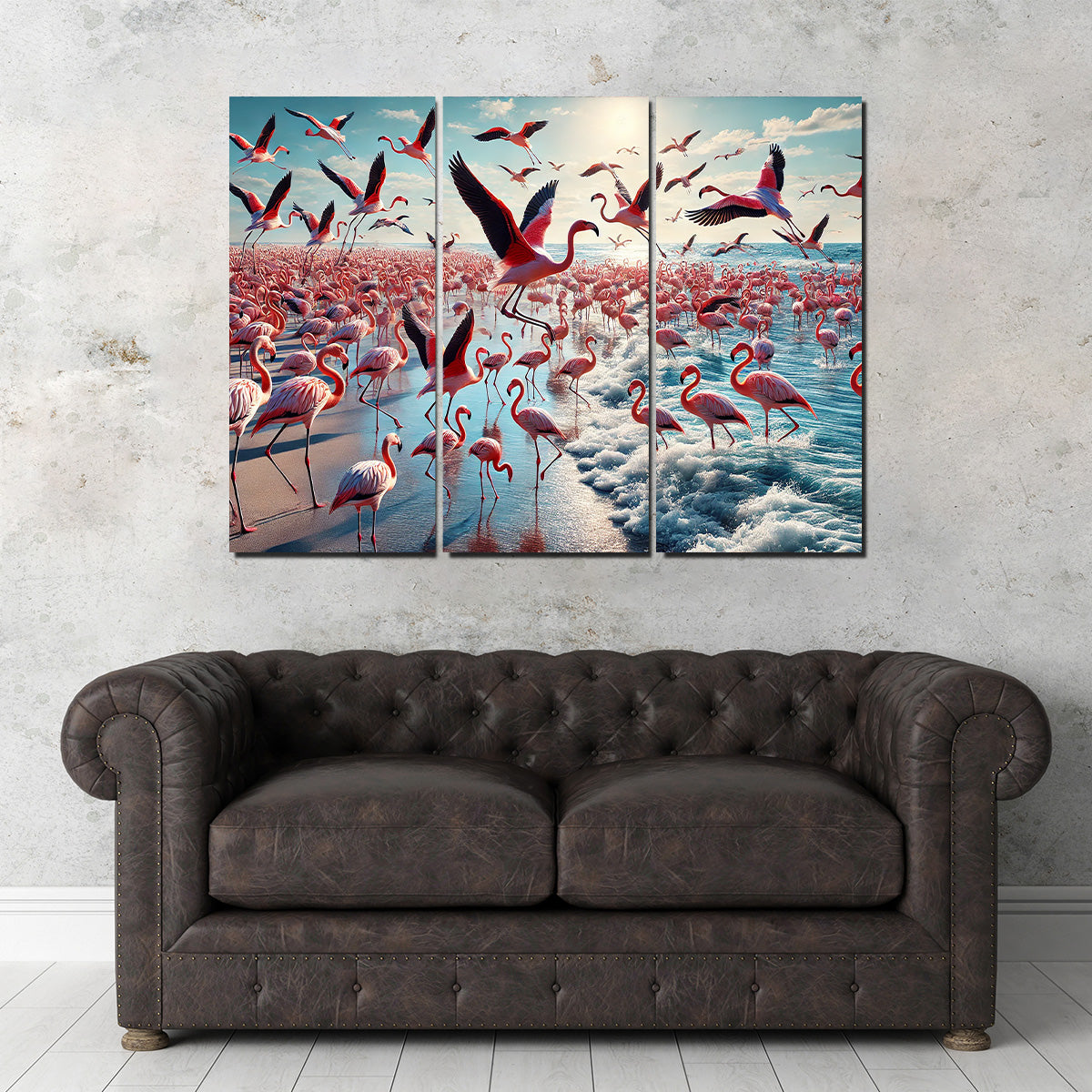 Stunning Flamingo Shore Wall Art for Your Decor
