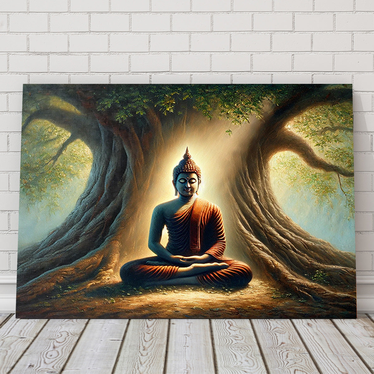 Exquisite Buddha Meditating Canvas Print