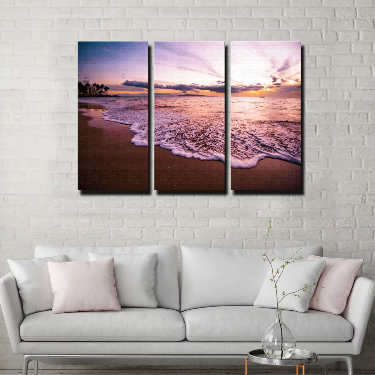 Stunning Sunset Waves Wall Art by Lucas Moore