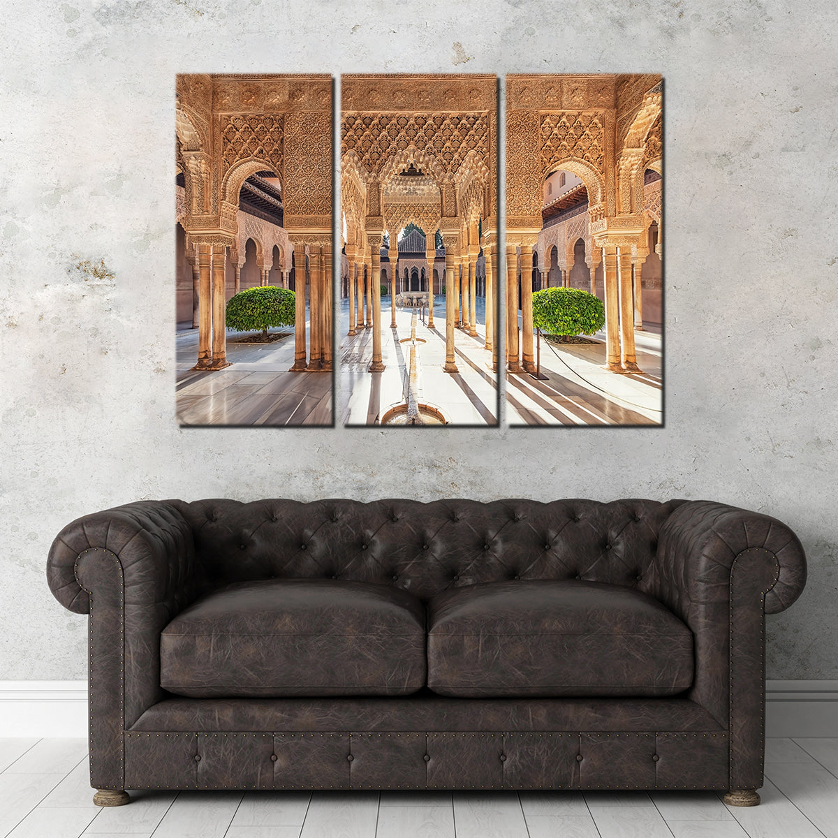 Enchanting Sunlight in the Alhambra Wall Art - Captivating Decor Piece