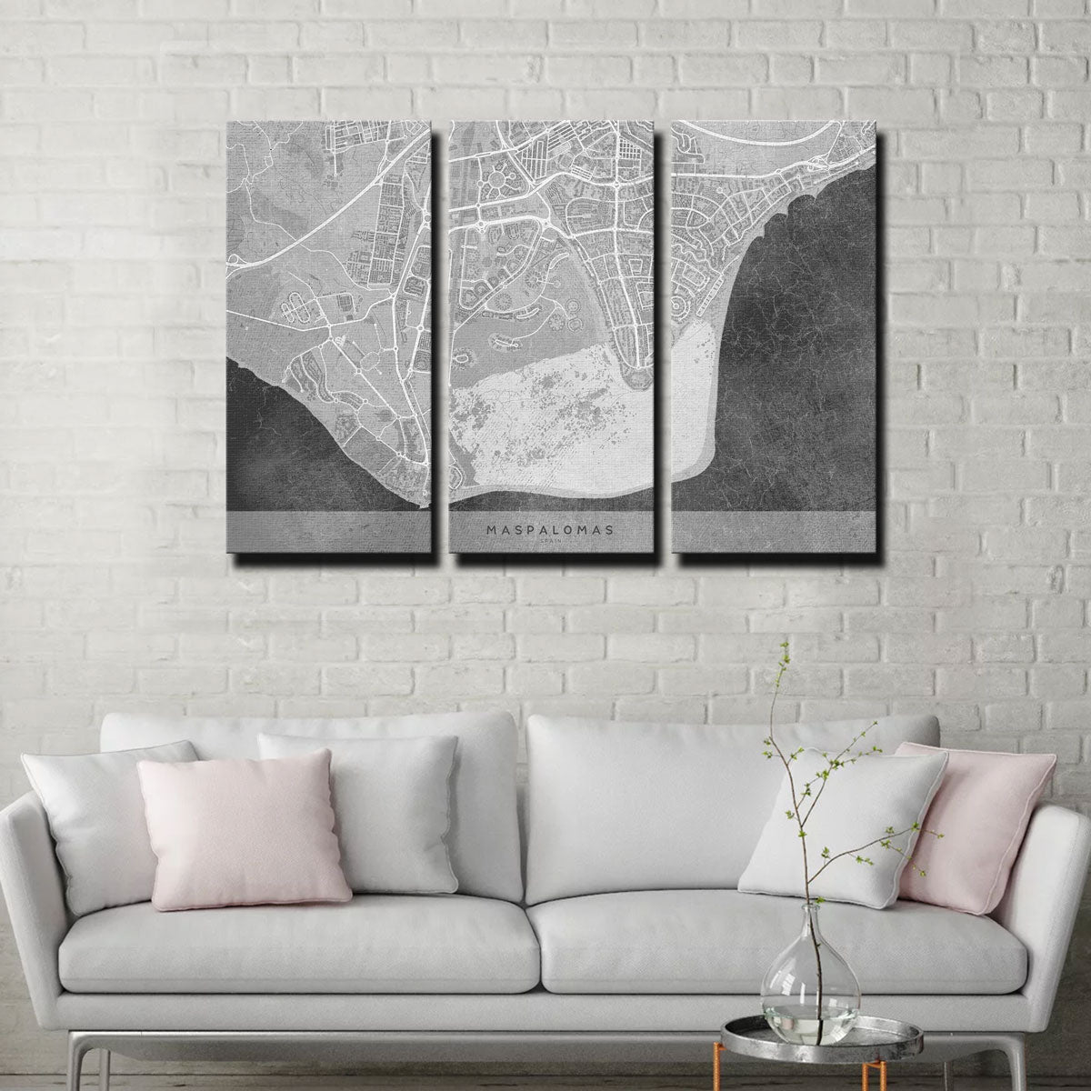 Exquisite Maspalomas Map 2 Wall Art for Your Home Decor