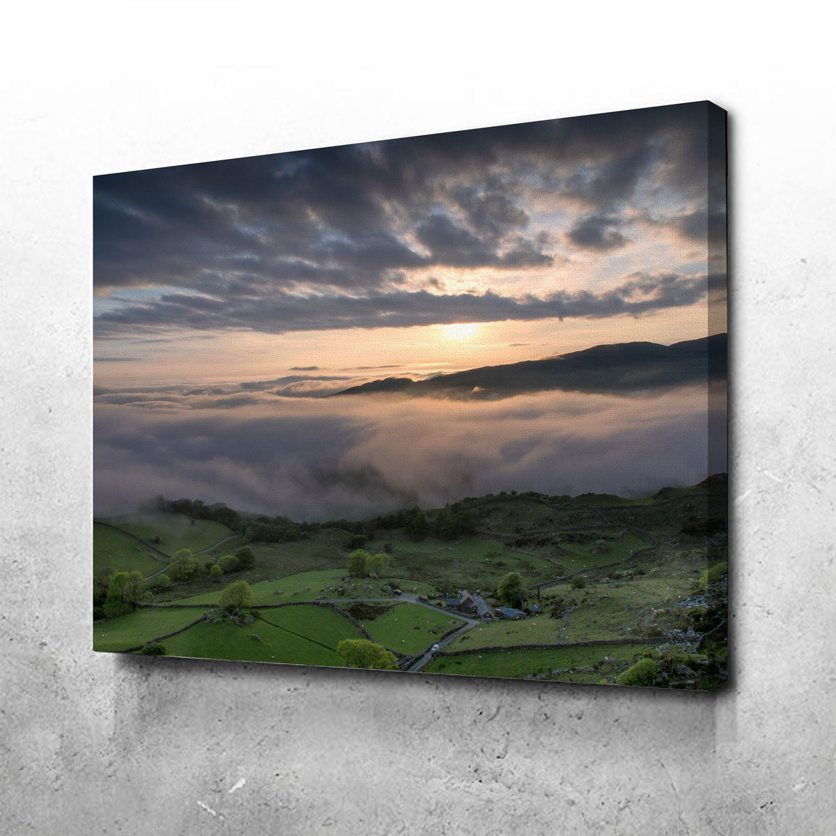 Stunning Fields of Snowdonia Wall Art by Mike Cotton