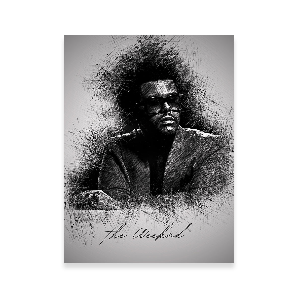 Stylish The Weeknd Shades Wall Art for Trendy Decor