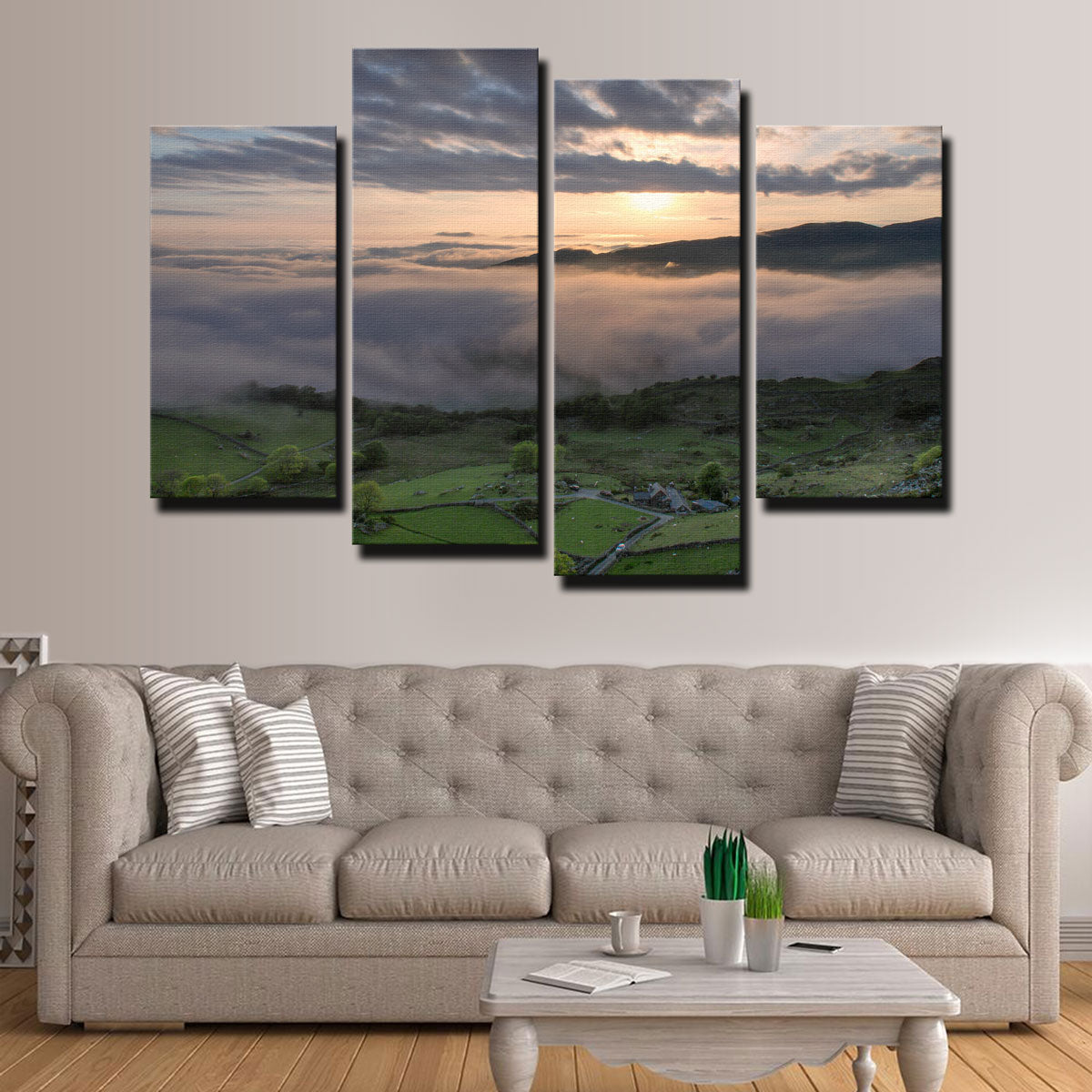 Stunning Fields of Snowdonia Wall Art by Mike Cotton
