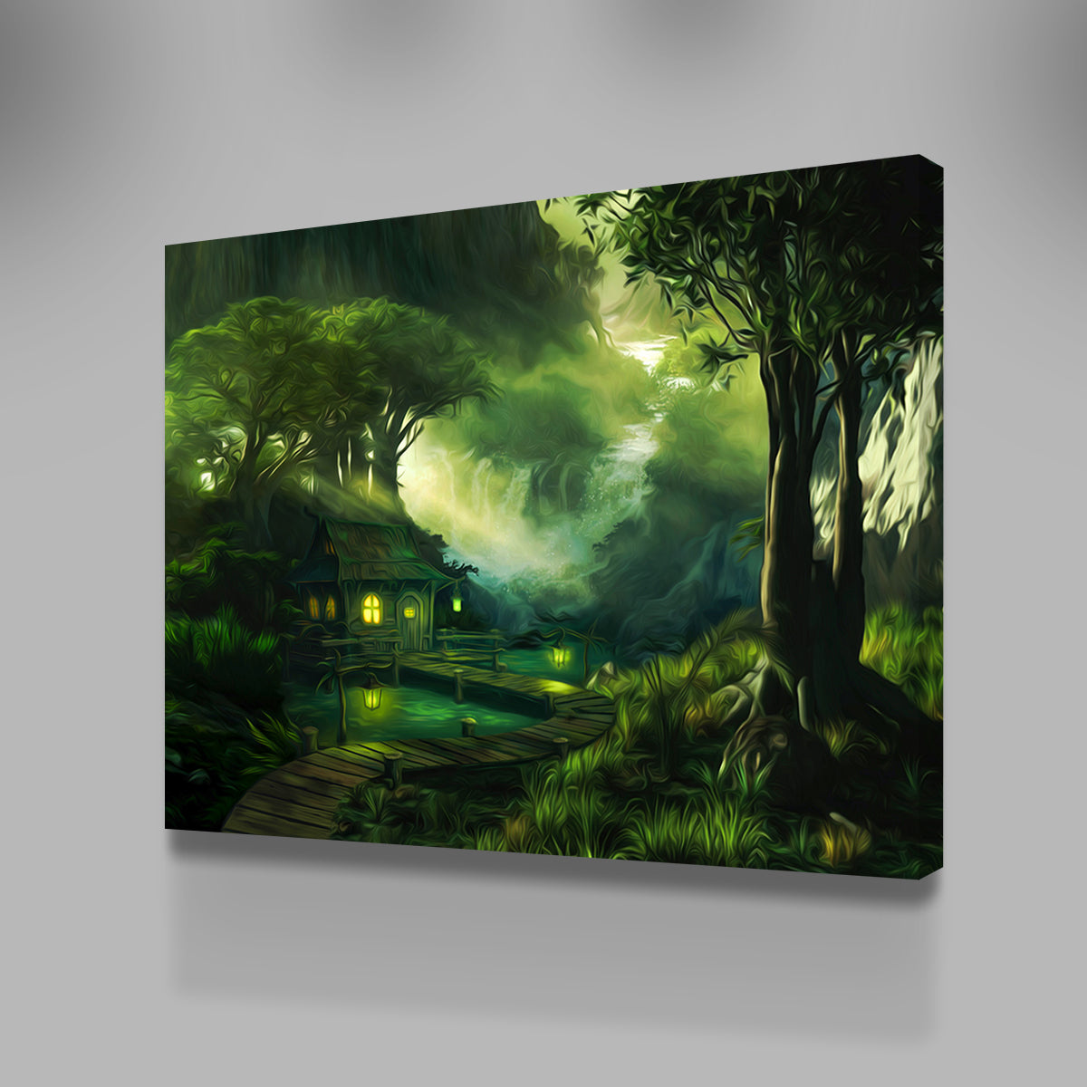 Stunning Woodland Cottage Wall Art by George Sorin