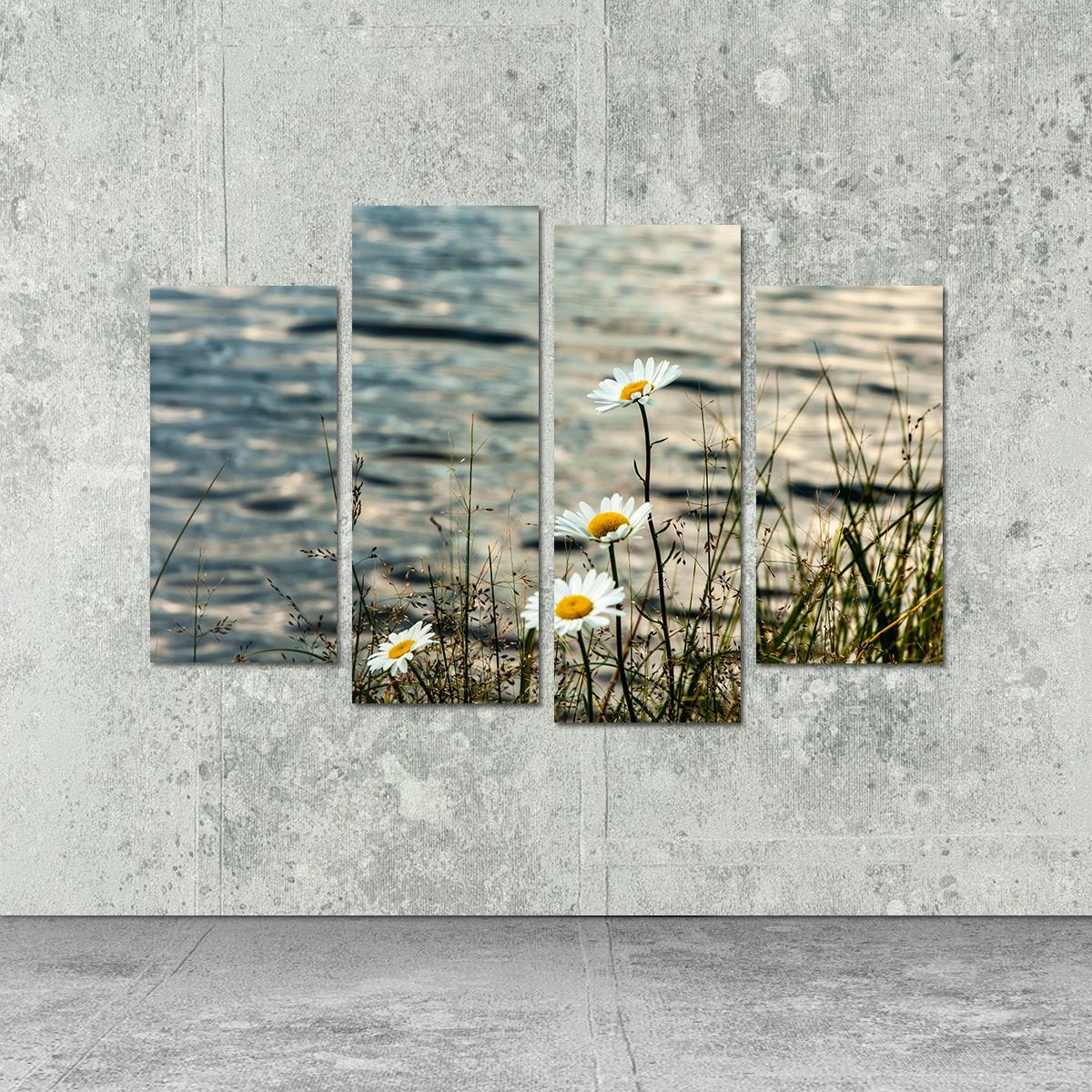 Stunning Lake Flowers Wall Art by Kyle Sherry