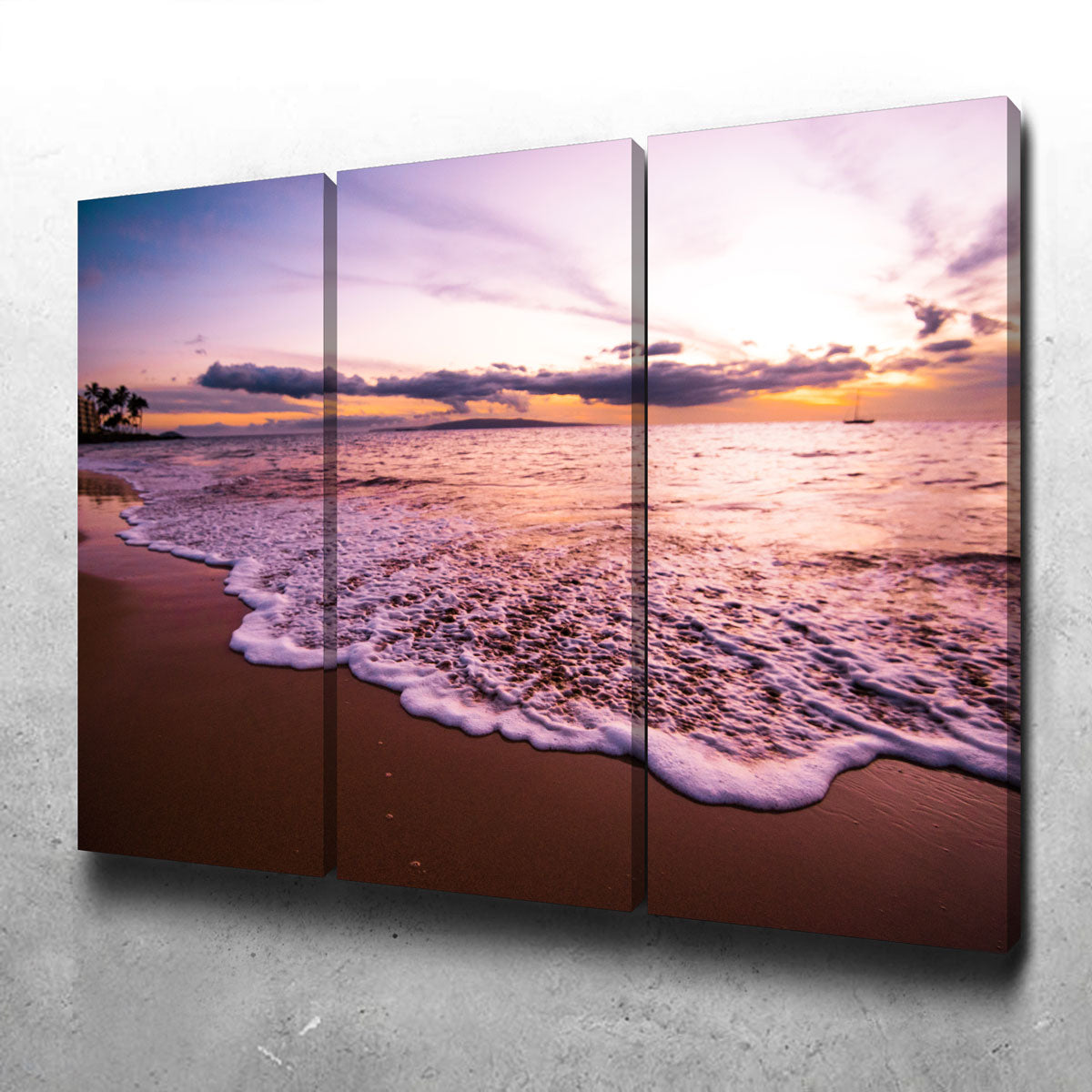 Stunning Sunset Waves Wall Art by Lucas Moore