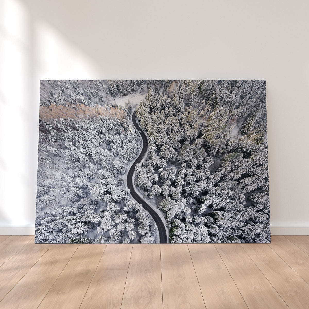 Enchanting Winding Winter Wall Art by Karolis Janulis